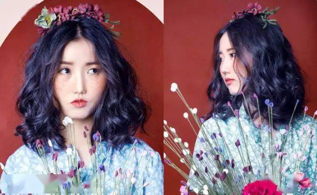 
女人味中分短发烫发发型图片_太阳成集团tyc(图13)